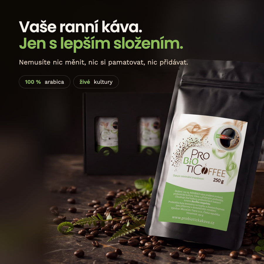 Probiotická káva 250 g — vaše ranní káva, jen s lepším složením